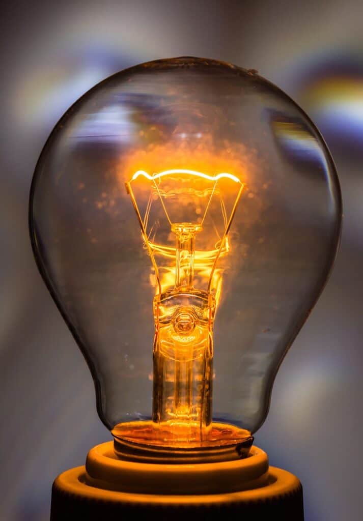 AI governance innovation represented by lightbulb, on, burn, shining